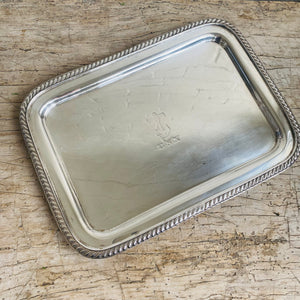 Antique Silverplated US Navy Officer’s Mess Hall Tray
