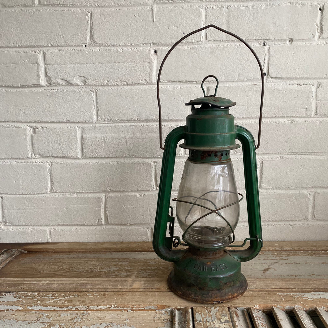 Vintage Green Chalwyn Kerosene Lantern