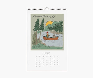 2025 Travel Sketchbook Wall Calendar by Rifle Paper Co