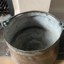 Load image into Gallery viewer, 19th Century Antique French Hammered Copper Pot with Forged Handle
