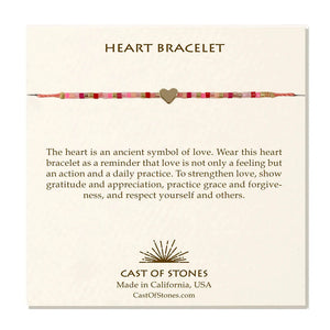 Pink Candy Heart Bracelet from Cast of Stones