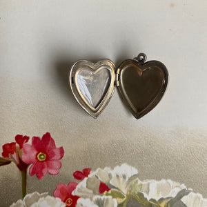 Antique Sterling Silver Heart Locket