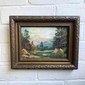 Vintage Landscape Oil Painting c1940