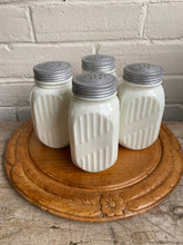 Load image into Gallery viewer, Vintage Milk Glass Hoosier Spice Jar
