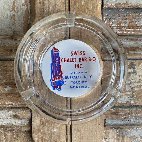 Vintage Swiss Chalet BAR-B-Q Ashtray