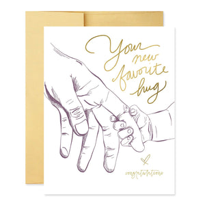 New Favourite Hug Card by Good Juju Ink