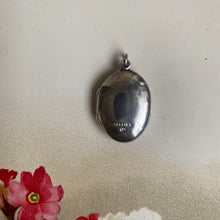 Load image into Gallery viewer, Antique Sterling Silver Oval Locket
