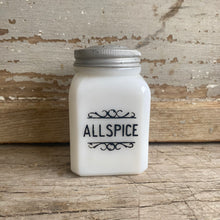 Load image into Gallery viewer, Vintage Milk Glass Spice Jars
