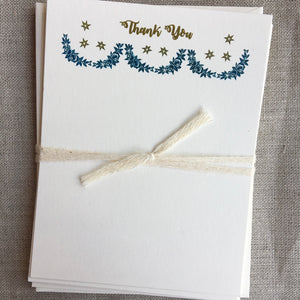 Thank You Festoon and Star Stationery Kit by Parcel