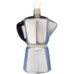 Espresso Coffee Pot Ornament by Inge Glas