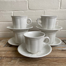 Load image into Gallery viewer, Vintage Royal Crownford Ironstone White Wheat Cup and Saucer
