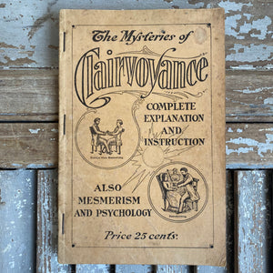 Vintage The Mysteries of Clairvoyance Booklet c1930s