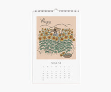 Load image into Gallery viewer, 2025 Travel Sketchbook Wall Calendar by Rifle Paper Co
