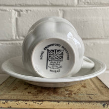 Load image into Gallery viewer, Vintage Royal Crownford Ironstone White Wheat Cup and Saucer
