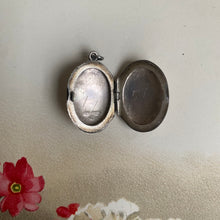 Load image into Gallery viewer, Antique Sterling Silver Oval Locket
