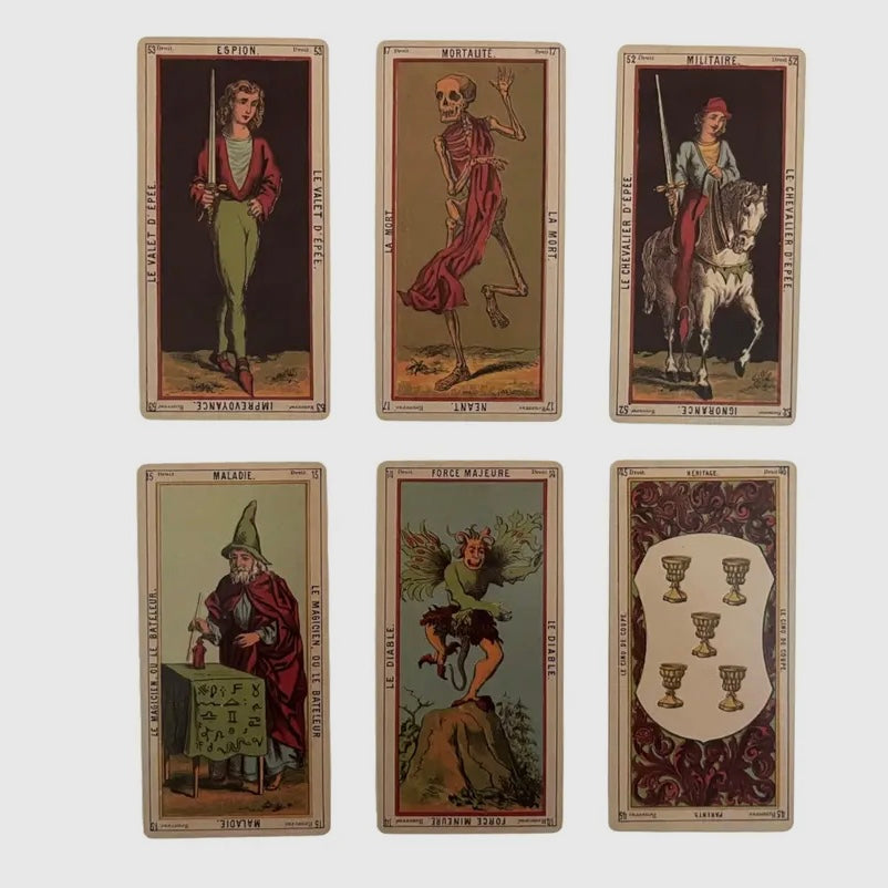 Grand Etteilla Tarot Deck & Guide – Blackbird Vintage Finds