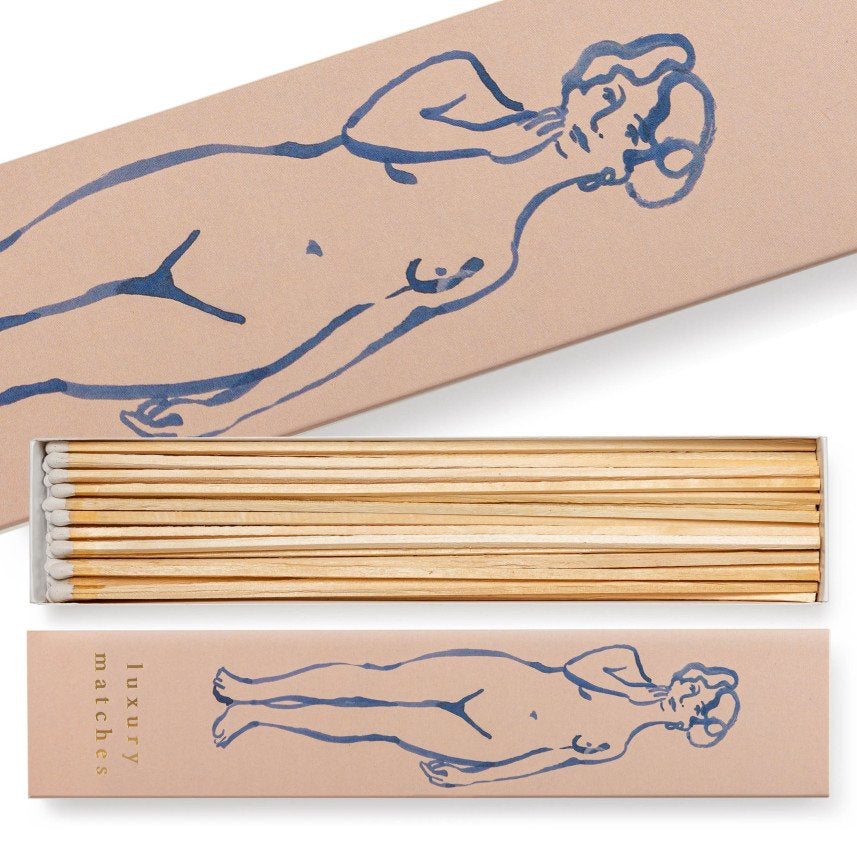 Nude Luxury Long Match Box by Wanderlust Paper Co.