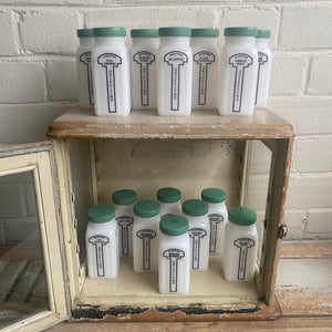 Vintage Griffith’s Milk Glass Spice Jars