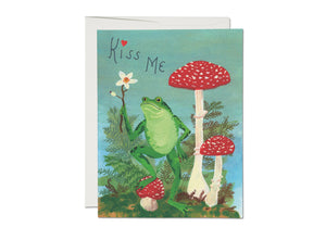 Kiss Me Love Greeting Card by Red Cap Cards