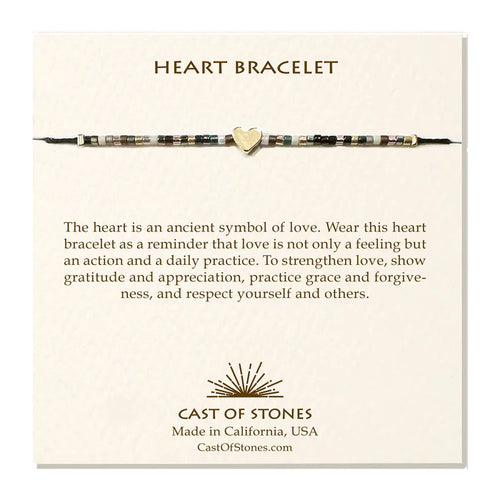 Neutral Heart Bracelet by Cast of Stones