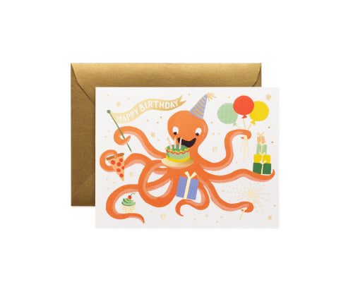 Octopus Birthday Card by Rifle Paper Co