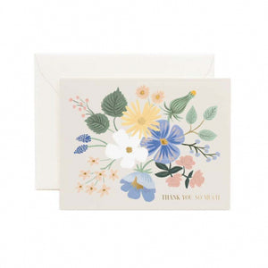 Garden Party Blue Thank You Card by Rifle Paper Co.