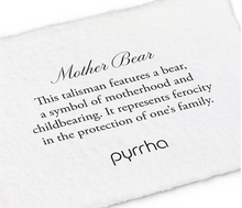 Load image into Gallery viewer, Pyrrha - Mother Bear Talisman Necklace
