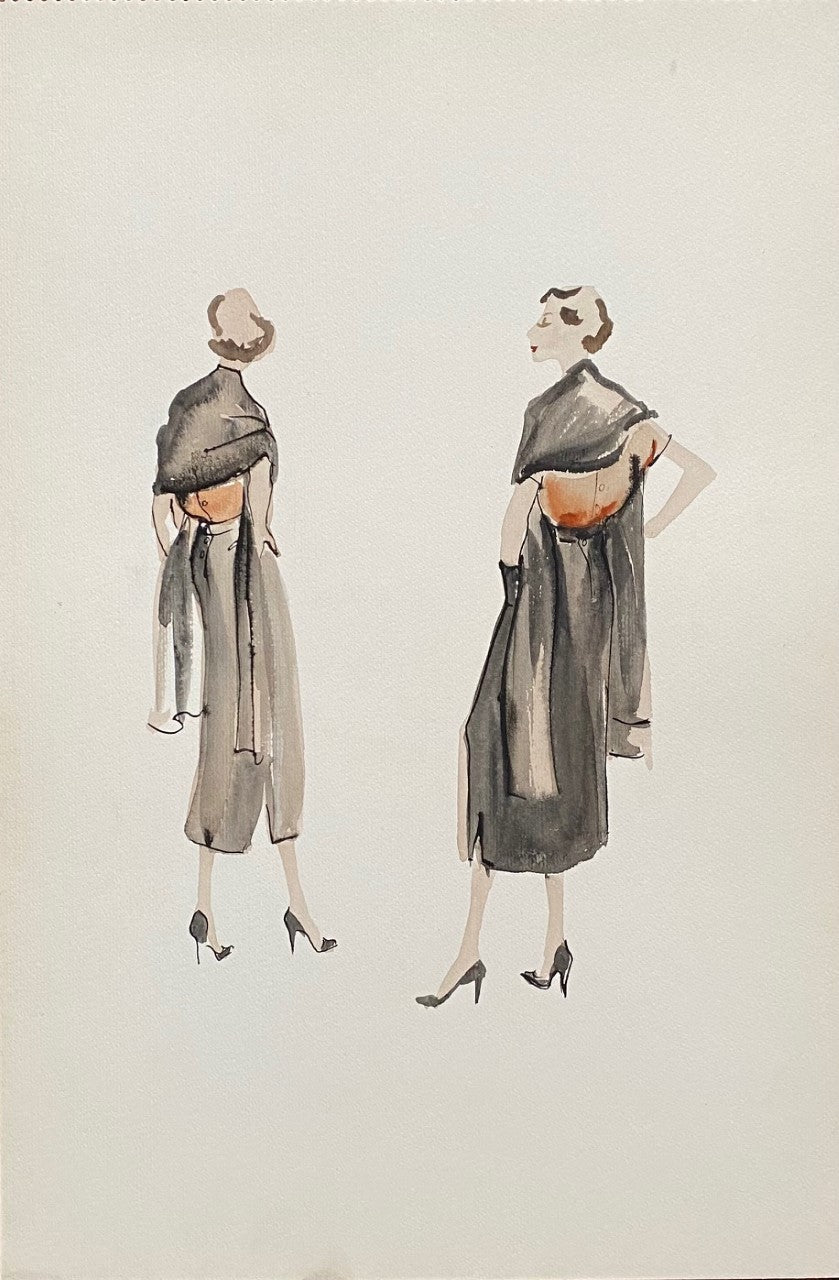 Gret Kalous-Scheffer - Mid-Century Fashion Designs by Austrian Female  Illustrator