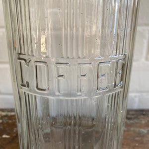 Vintage Glass Hoosier Coffee Jar