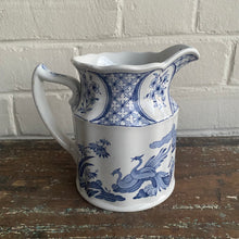 Load image into Gallery viewer, Old English Blue + White Pitcher
