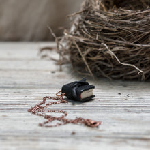 Load image into Gallery viewer, Small Leather Book Necklace
